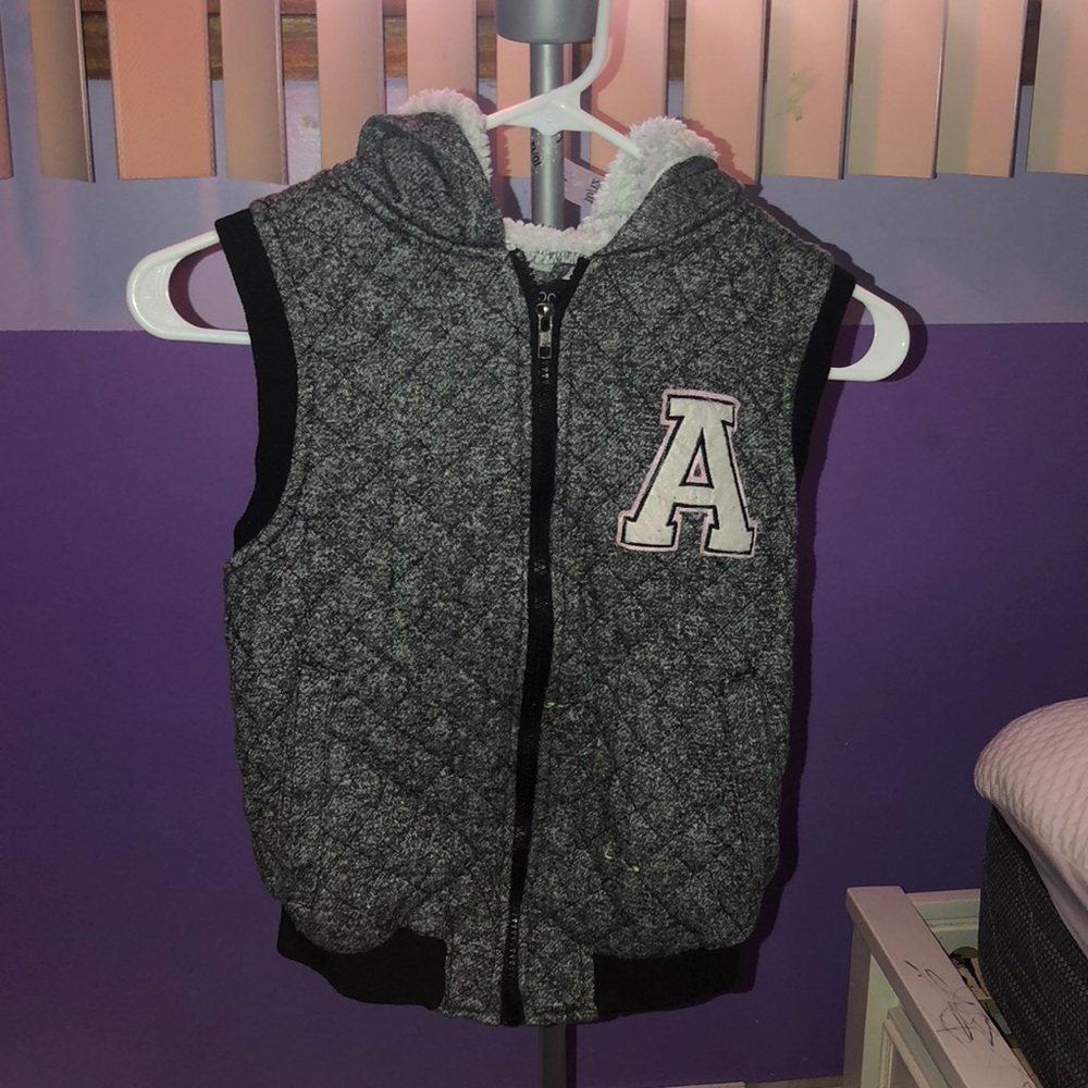 Girls Winter Vest Hoodie SHORTSLEEVED